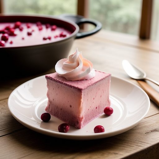 Creamy Cranberry Sherbet recipe image