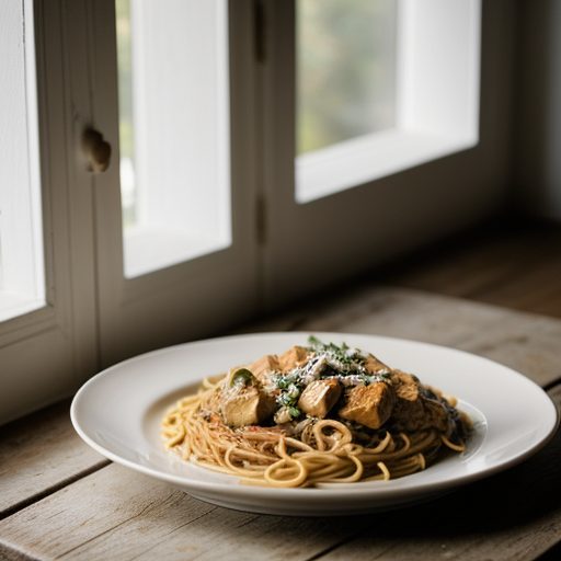 Creamy Creole Chicken Spaghetti recipe image