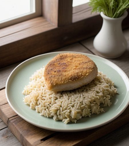 Creamy Crunchy Chicken Rice recipe image