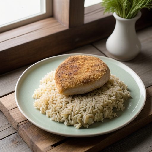 Creamy Crunchy Chicken Rice recipe image