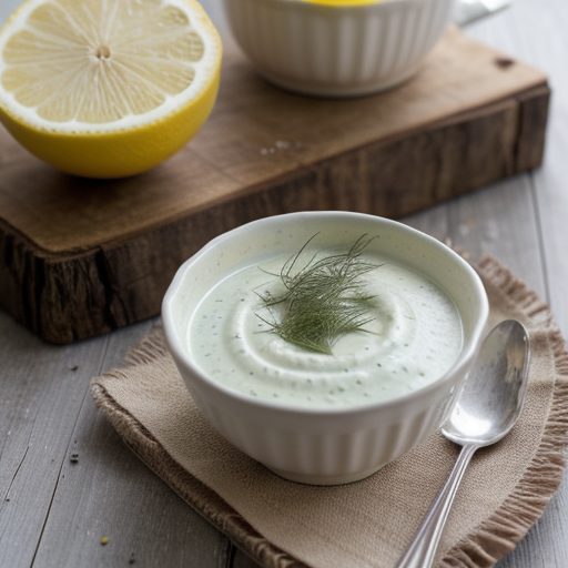 Creamy Dill and Garlic Dressing recipe image