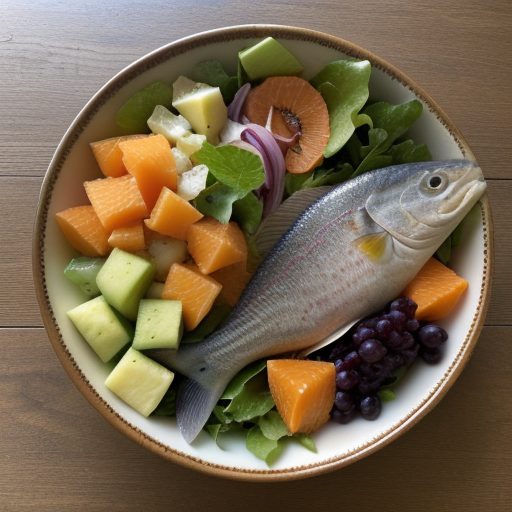 Creamy Fish and Fruit Salad recipe image