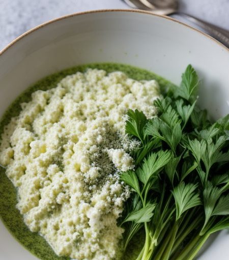 Creamy Garlic Parsley Pesto Sauce With recipe image