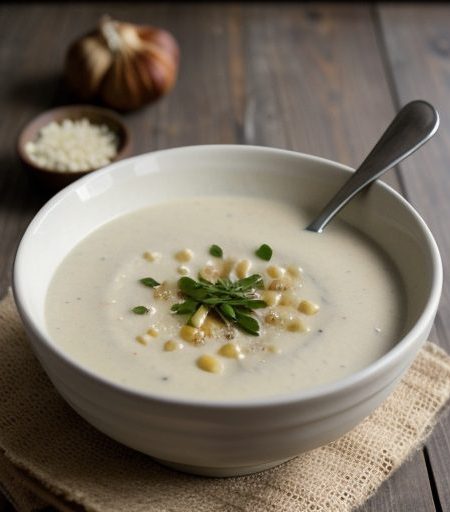 Creamy Garlic Soup recipe image
