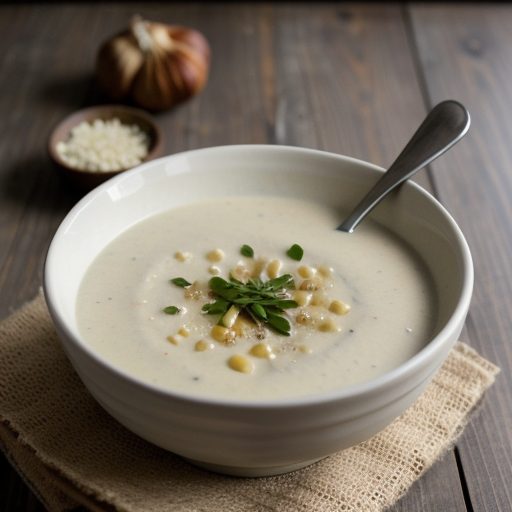 Creamy Garlic Soup recipe image