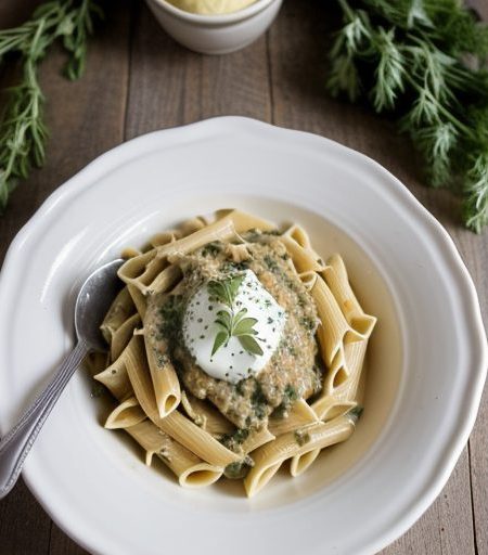 Creamy Herb Pasta Sauce recipe image