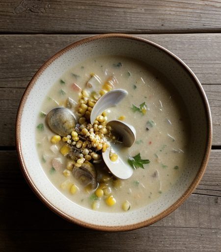 Creamy Herbed Fish and Clam Chowder recipe image