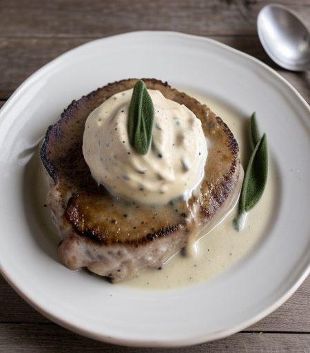 Creamy Onion-Smothered Pork Chops recipe image