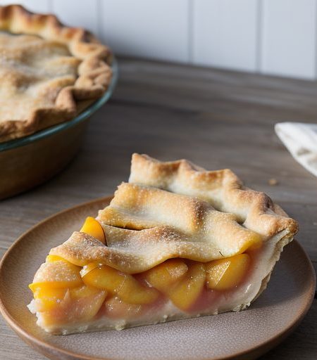 Creamy Peach Pie recipe image