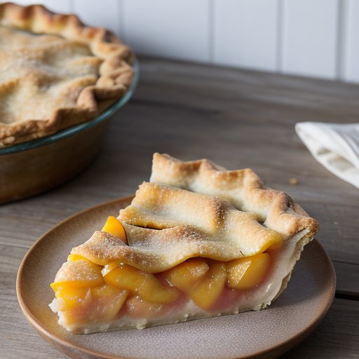 Creamy Peach Pie recipe image