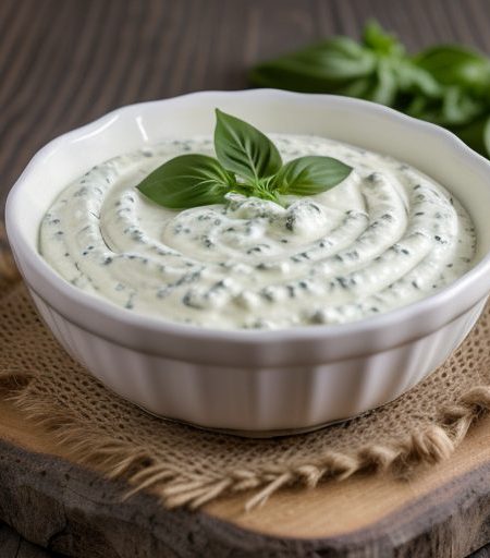 Creamy Purple Onion & Basil Dip recipe image