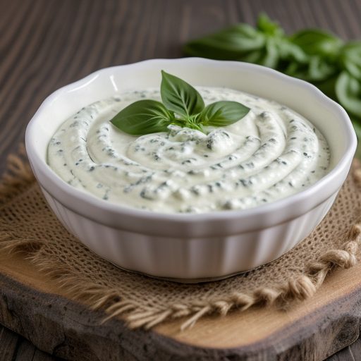 Creamy Purple Onion & Basil Dip recipe image