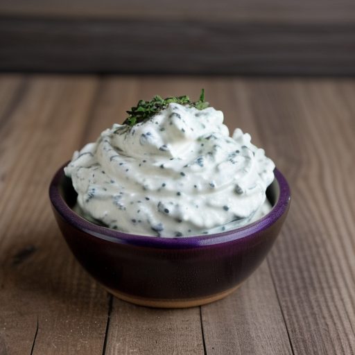 Creamy Purple Onion and Basil Dip recipe image