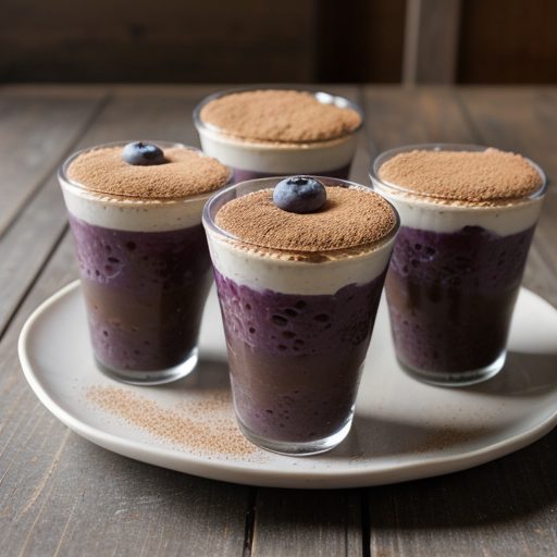 Creamy Smooth Choco-Blueberry Parfaits recipe image