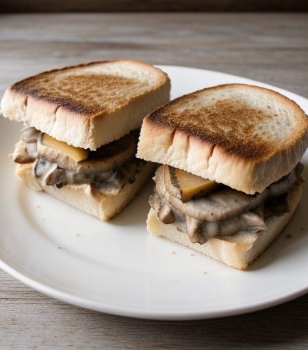 Creamy Spam Mushroom Sandwiches recipe image