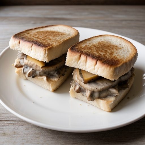 Creamy Spam Mushroom Sandwiches recipe image