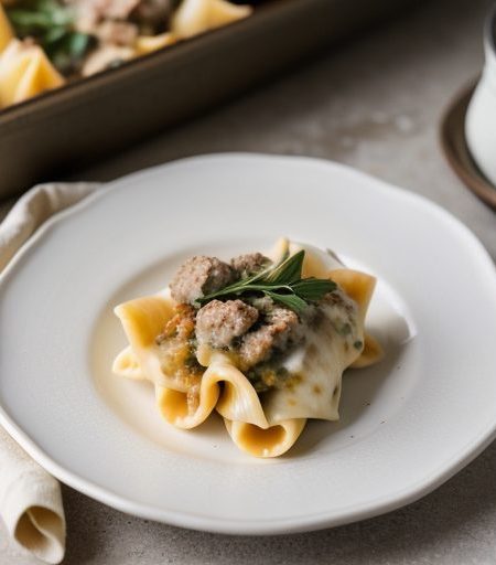 Creamy Stuffed Pasta Shells recipe image