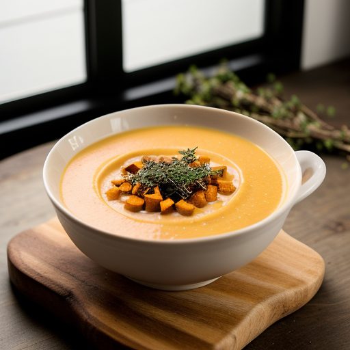 Creamy Sweet Potato Soup (Lacto recipe image