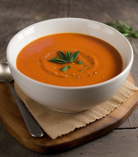 Creamy Tomato-Tarragon Soup recipe image