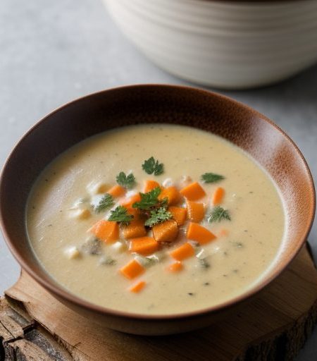 Creamy Vegetable Soup-1 recipe image