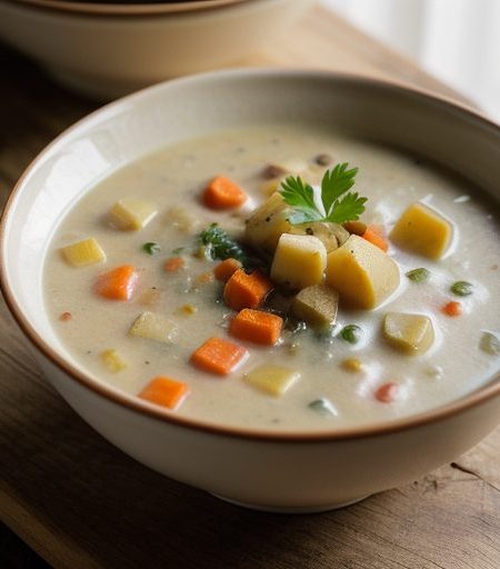 Creamy Vegetable Soup recipe image