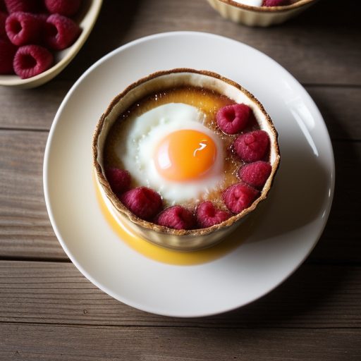 Creme Brulee With Raspberries recipe image