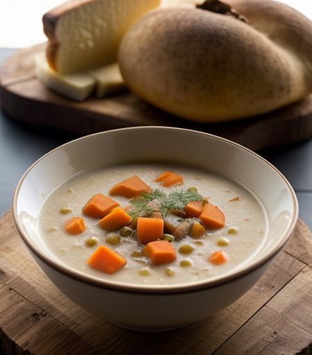 Creme of Vegetable Soup - Le Cellier Restaura recipe image