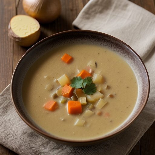 Creme of Vegetable Soup - Le Cellier Restaurant recipe image