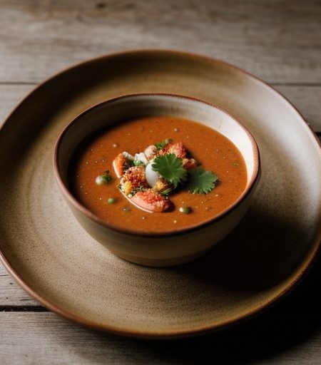 Creole Spiced Seafood Gazpacho recipe image