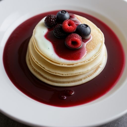 Crepes With Fresh Berry Sauce recipe image
