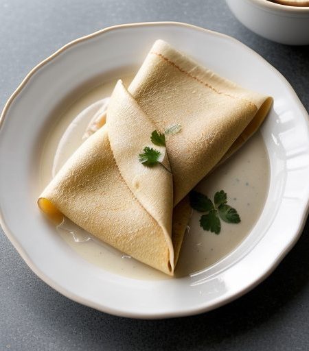 Crepes With Tuna Sauce recipe image
