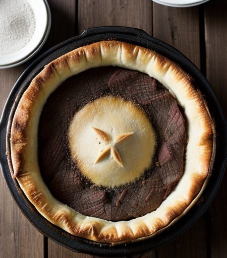 Crescent-Topped Beef Pot Pie recipe image