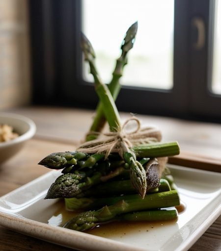 Crisp Asparagus in Oyster Sauce recipe image