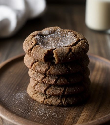 Crisp Molasses Cookies recipe image