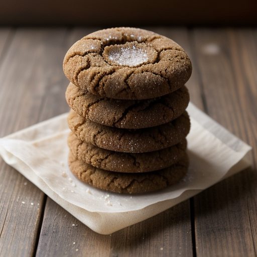 Crisp Rolled Molasses Cookies recipe image