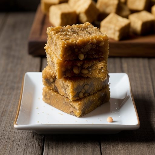 Crispy Bean Curd Cubes With Peanut Dipping Sa recipe image