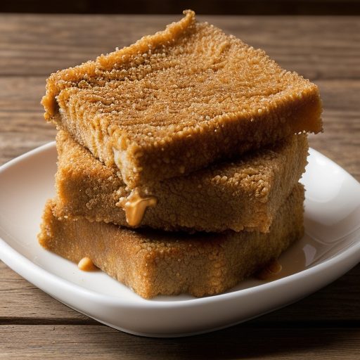 Crispy Bean Curd Cubes With Peanut Dipping Sauce recipe image