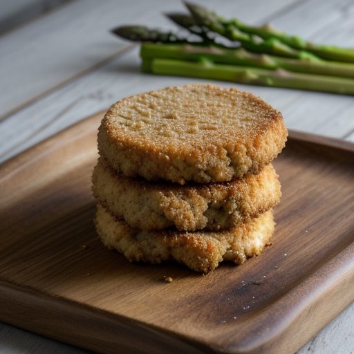 Crispy Chicken With Asparagus Sauce recipe image