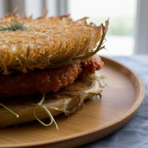 Crispy Fried Fennel in Light Tomato Sauce recipe image