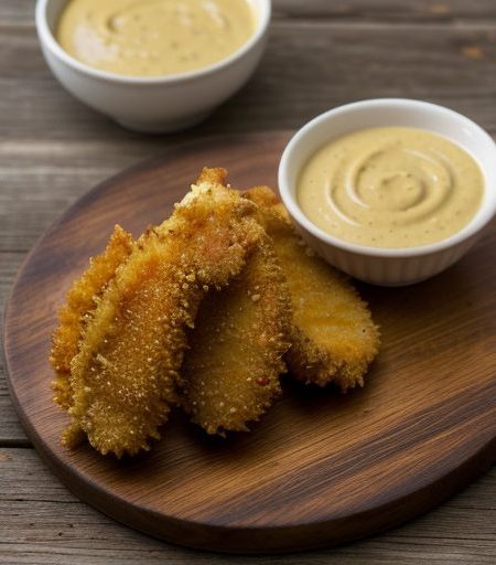 Crispy Fried Lobster Tail, Spicy Mustard Sauce recipe image