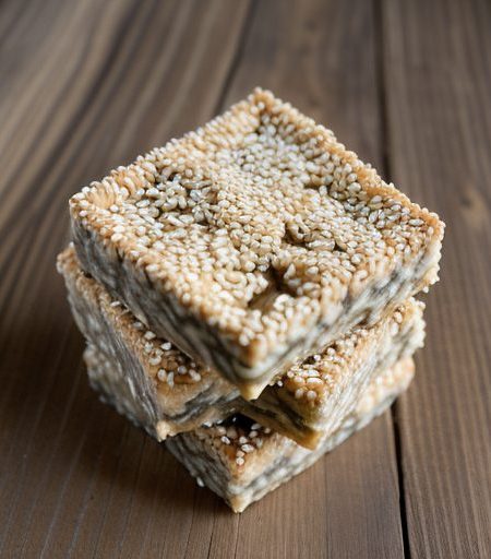 Crispy Rice & Sesame Bars recipe image