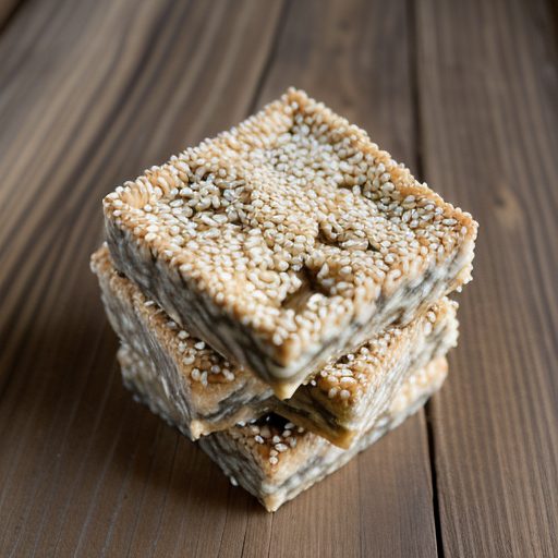 Crispy Rice & Sesame Bars recipe image