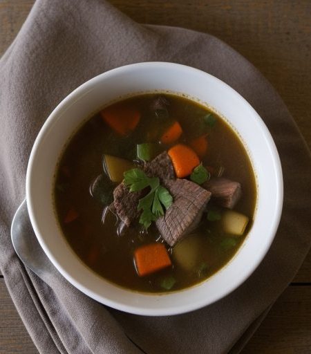 Crock-Pot Beef Vegetable Soup %%%% Drnd29 A recipe image