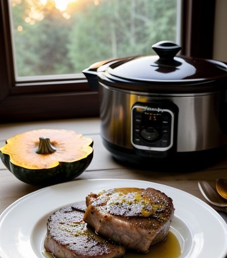 Crockpot Autumn Pork Chops recipe image