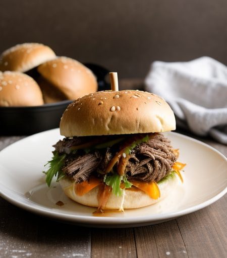 Crockpot BBQ Beef Sandwiches recipe image