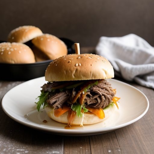 Crockpot BBQ Beef Sandwiches recipe image
