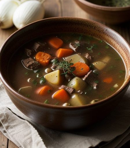 Crockpot Beef Vegetable Soup recipe image