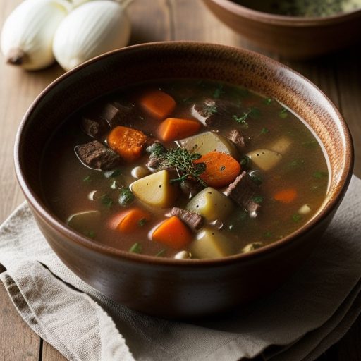 Crockpot Beef Vegetable Soup recipe image