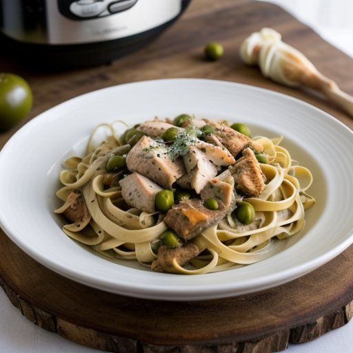 Crockpot Chicken Fettuccine recipe image