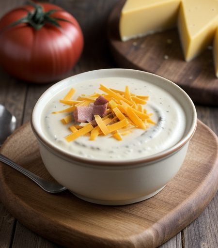 Crockpot Chicken and Cheddar Sauce recipe image